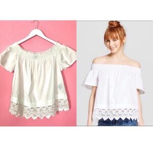 Who What Wear Off The Shoulder Bardot Top